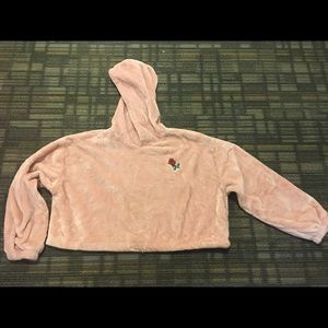 Forever 21 Fluffy Pink Hoodie